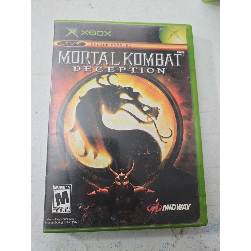 Mortal Kombat Deception (Microsoft Xbox, 2004) No manual Tested and plays